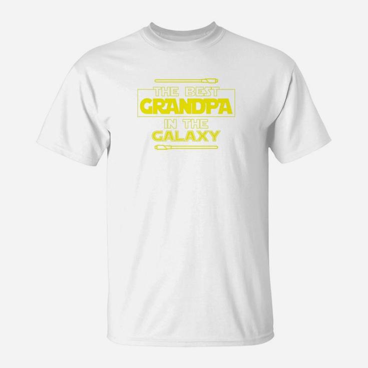 Best Grandpa In The Galaxy Fathers Day Star Grandpa Premium T-Shirt