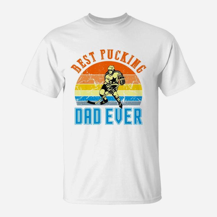 Best Pucking Dad Vintage Retro Fathers Day Gift For Men Dads T-shirt T-Shirt