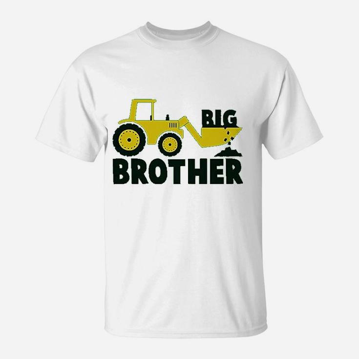Big Brother Toddler Boys Tractor Big Bro Promoted To Big Brother T-Shirt