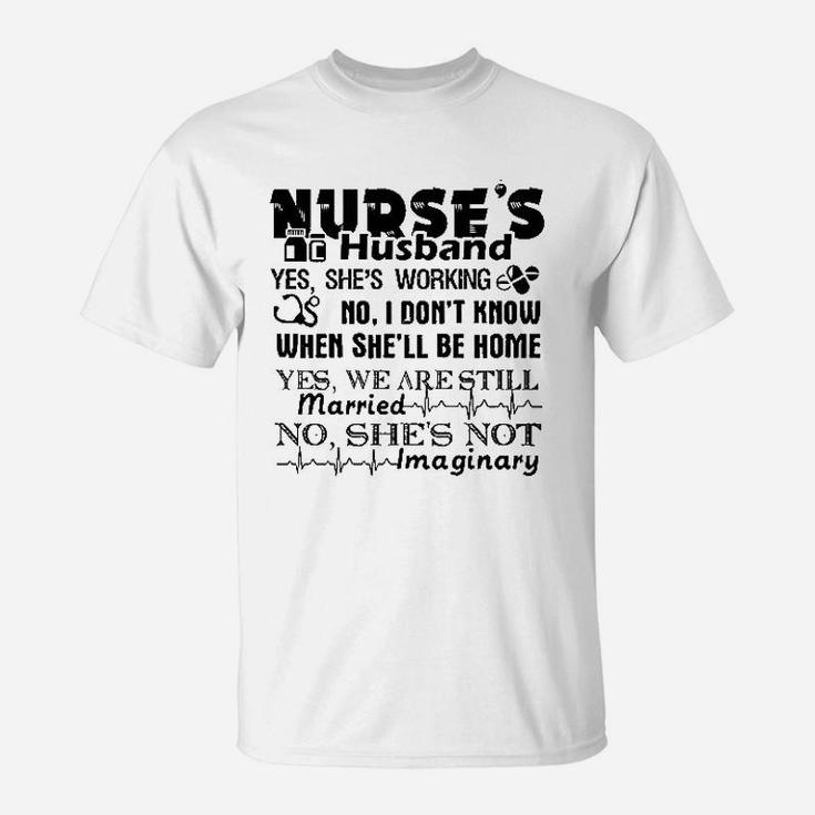 Bigs Nurses Husband, funny nursing gifts T-Shirt
