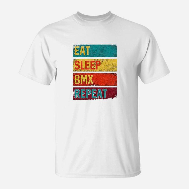 Biking Motocross Eat Sleep Bmx Repeat Youth T-Shirt