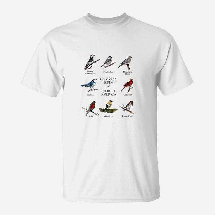 Birds Of North America, Bird Lover Or Watcher T-Shirt