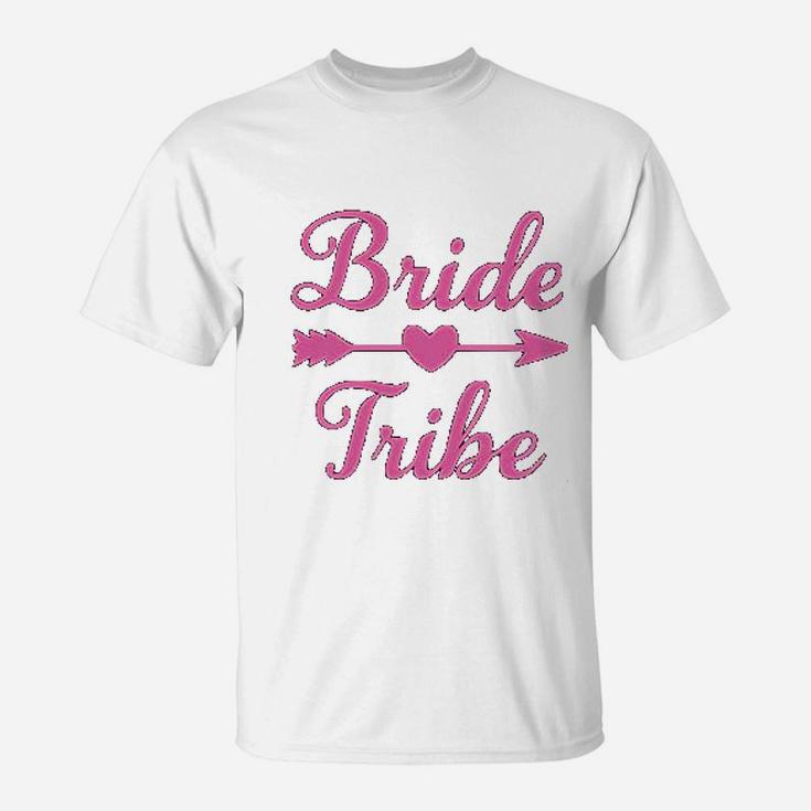 Bride Tribe Just Married And Engagement Gifts T-Shirt