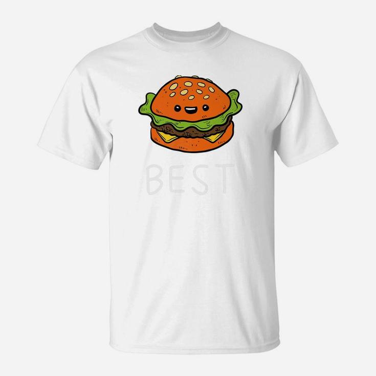 Burger Best Friends Siblings Father And Son Matching Premium T-Shirt