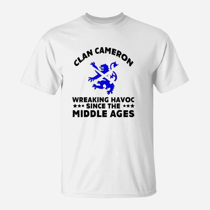 Cameron Scottish Kilt Family Clan Scotland Name T-Shirt