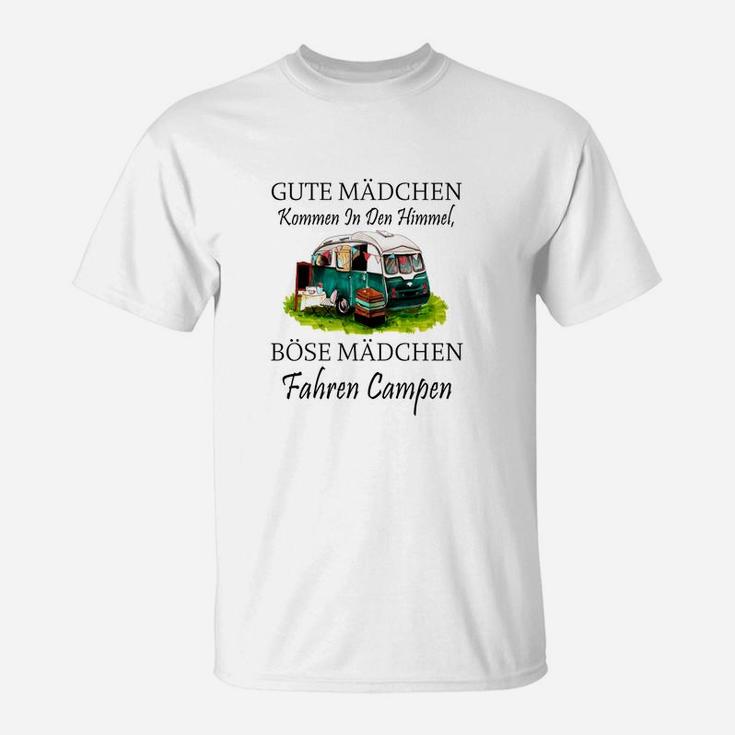 Camping Schlechte Mädchen T-Shirt