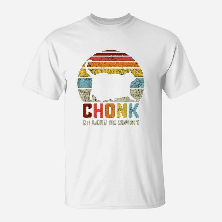 Chonk Cat Scale Meme Funny Retro Style Vintage Cats Memes T-Shirt