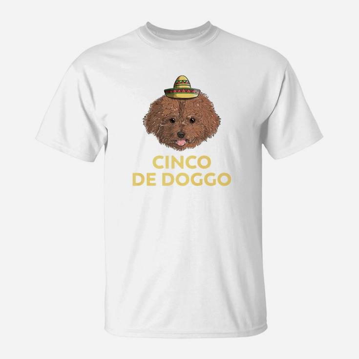 Cinco De Doggo Poodle Dog Cinco De Mayo Mexican T-Shirt