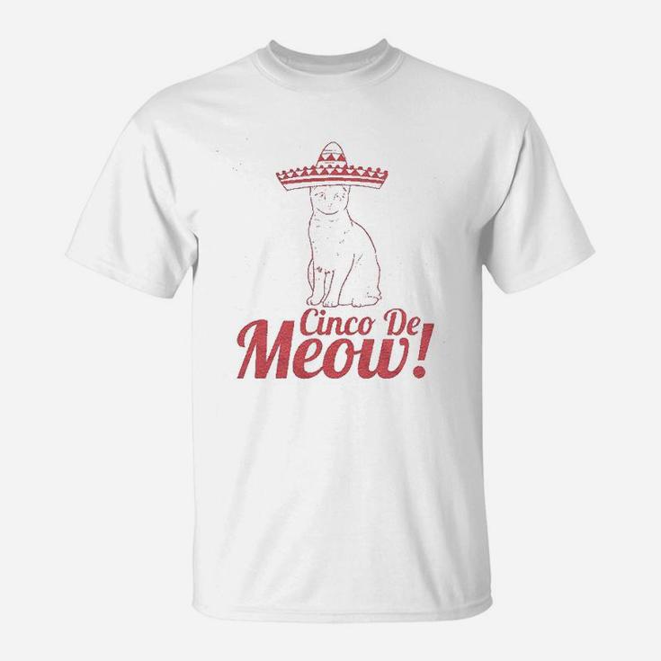 Cinco De Meow Funny T-Shirt