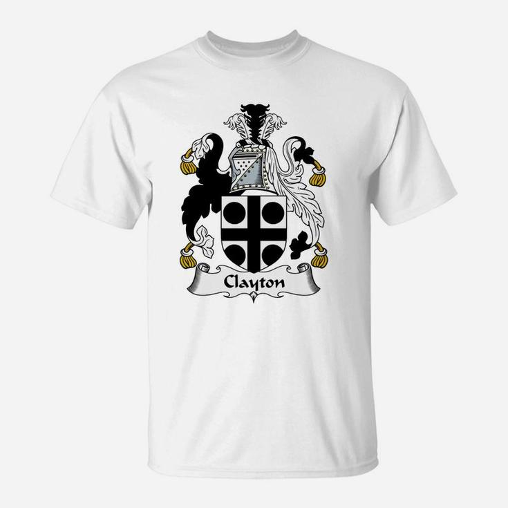 Clayton Family Crest / Coat Of Arms British Family Crests T-Shirt