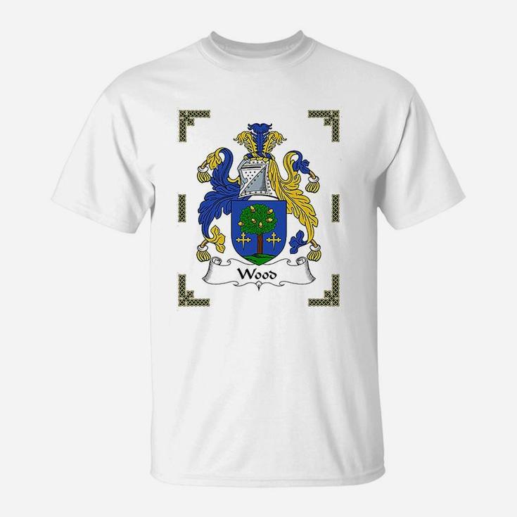 Coat Of Arms Wood Family Crest T-Shirt
