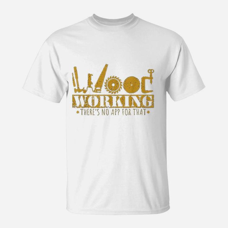 Contractor Gift Woodworking Tools Wood Worker Humor Handyman T-Shirt
