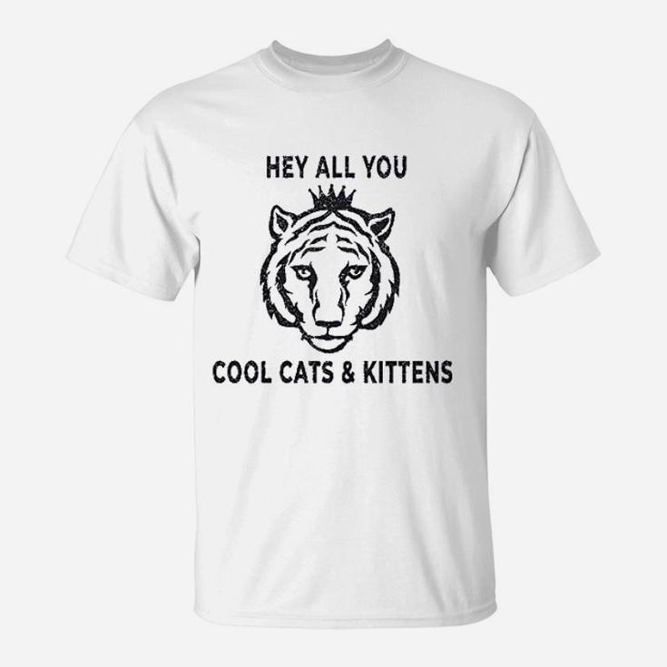Cool Cats And Kittens Funny Tiger King Graphic T-Shirt
