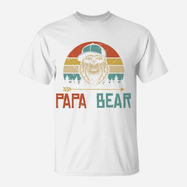 Cool Papa Bear Vintage Gift Idea For Fathers Day T-Shirt