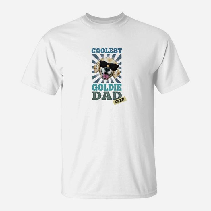 Coolest Golden Retriever Dad Dog Breeds Shirt T-Shirt