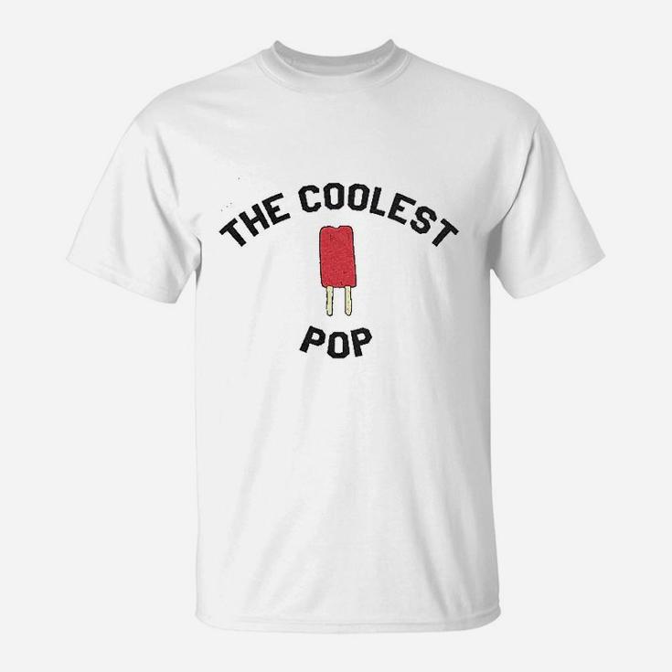 Coolest Pop Funny Best Dad Ever Cool Fathers Day T-Shirt