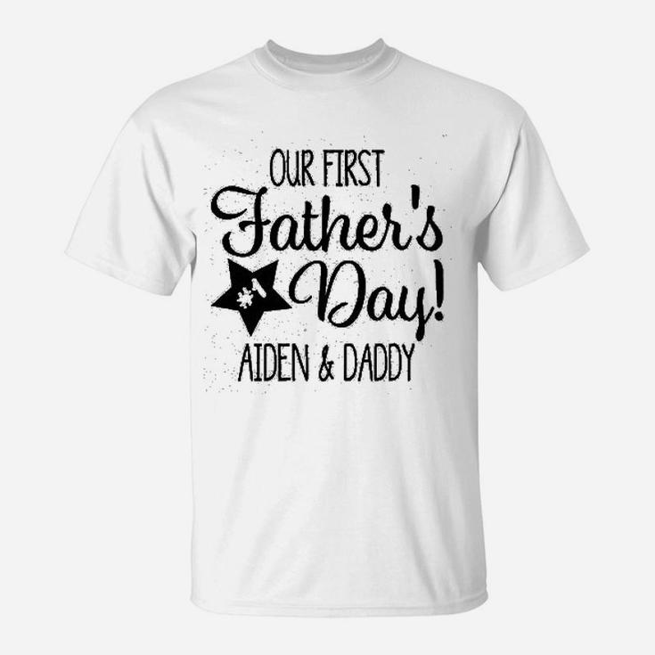 Custom First Fathers Day, best christmas gifts for dad T-Shirt