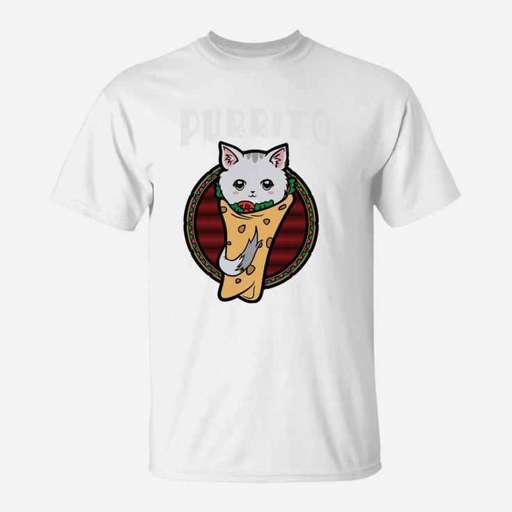 Cute Purrito Burrito Cat Funny Ca Cat Lover Gifts T-Shirt