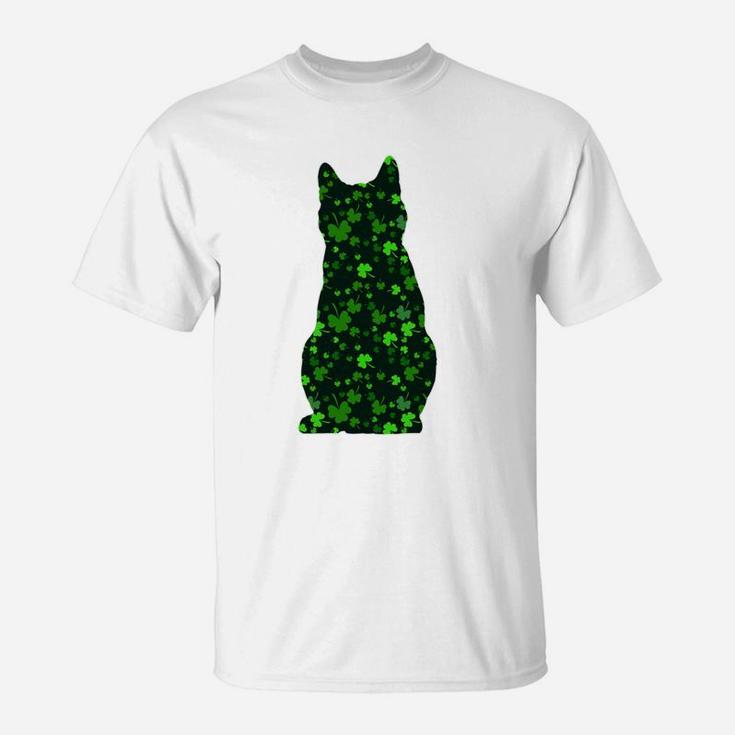 Cute Shamrock Chartreux Mom Dad Gift St Patricks Day Awesome Cat Lovers Gift T-Shirt