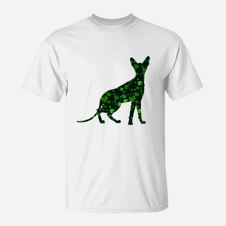 Cute Shamrock Cornish Rex Mom Dad Gift St Patricks Day Awesome Cat Lovers Gift T-Shirt