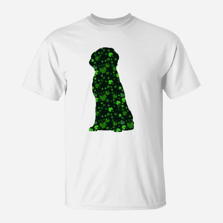 Cute Shamrock Golden Retriever Mom Dad Gift St Patricks Day Awesome Dog Lovers Gift T-Shirt