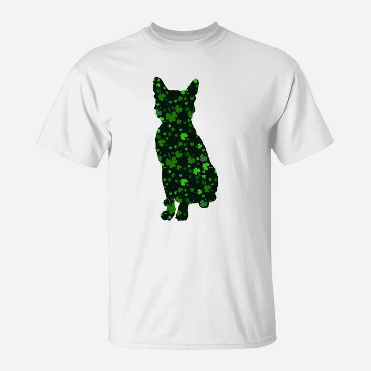 Cute Shamrock Lykoi Mom Dad Gift St Patricks Day Awesome Cat Lovers Gift T-Shirt