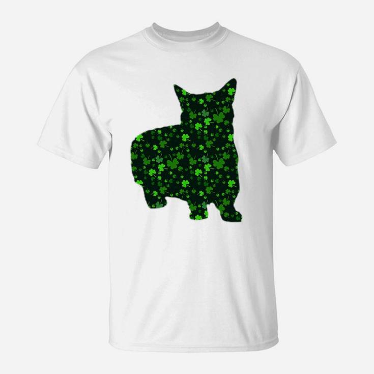 Cute Shamrock Munchkin Mom Dad Gift St Patricks Day Awesome Cat Lovers Gift T-Shirt