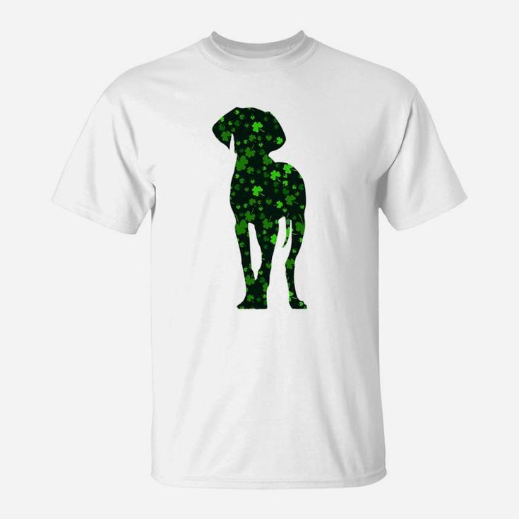 Cute Shamrock Weimaraner Mom Dad Gift St Patricks Day Awesome Dog Lovers Gift T-Shirt