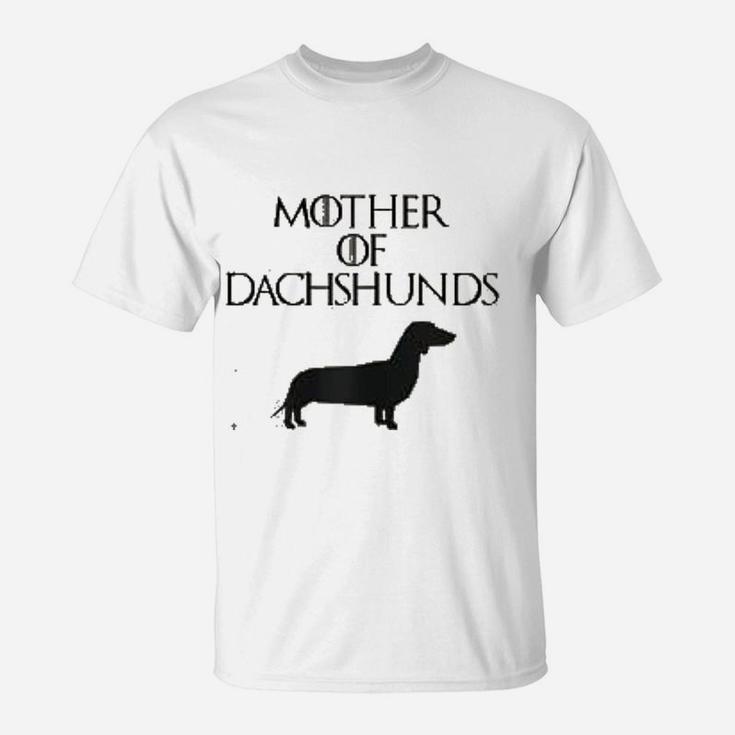 Cute Unique Black Mother Of Dachshunds T-Shirt