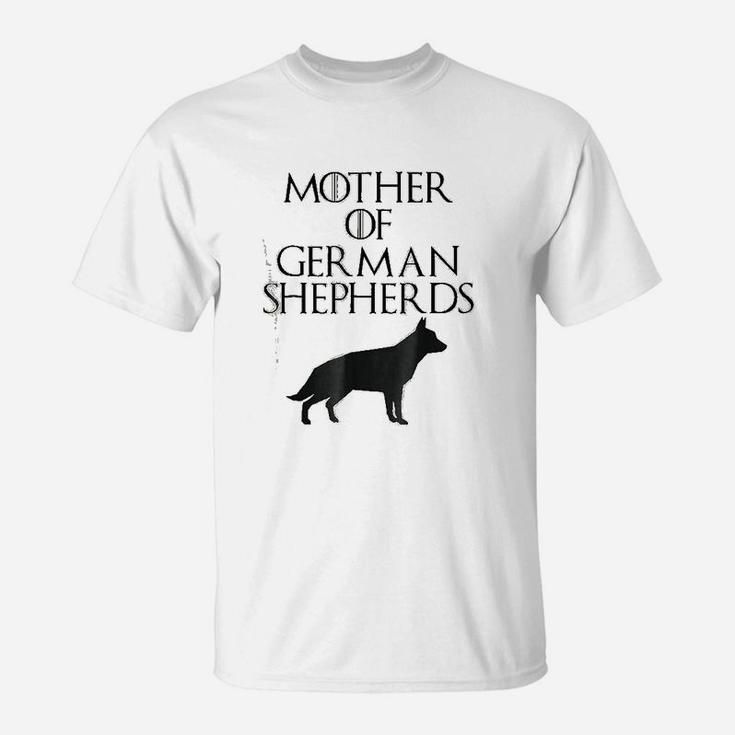 Cute Unique Black Mother Of German Shepherds T-Shirt