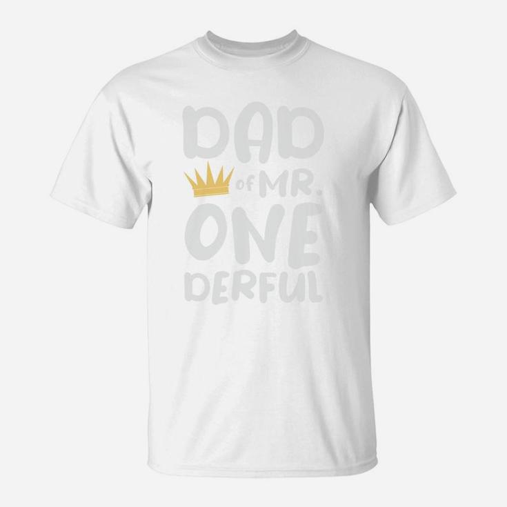 Dad Of Mr Onederful Funny Fathers Day Gift Idea For Dad T-Shirt