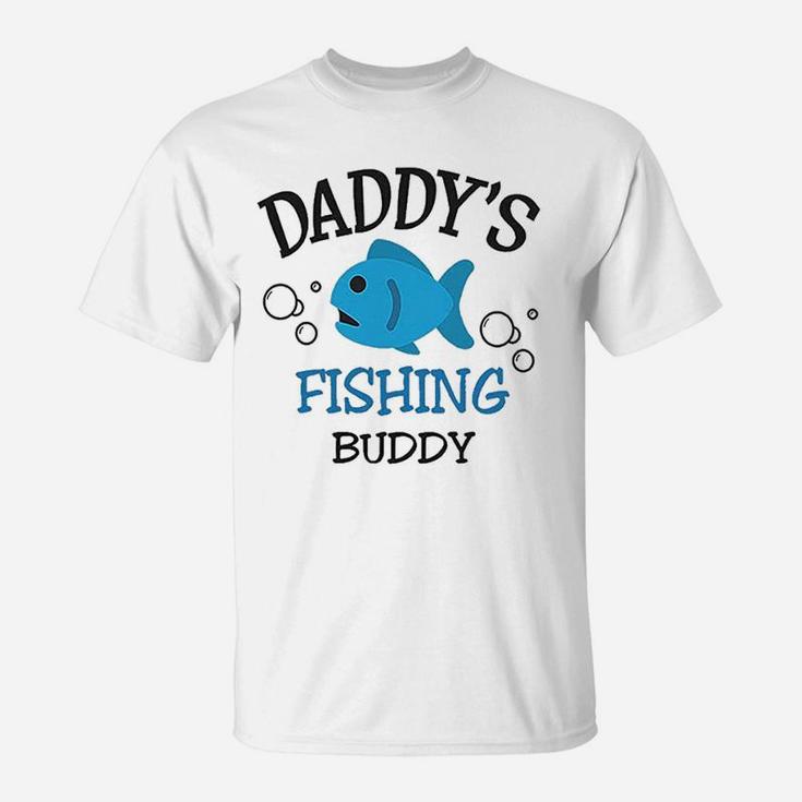Daddy Dad Father Fishing Buddy Style T-Shirt