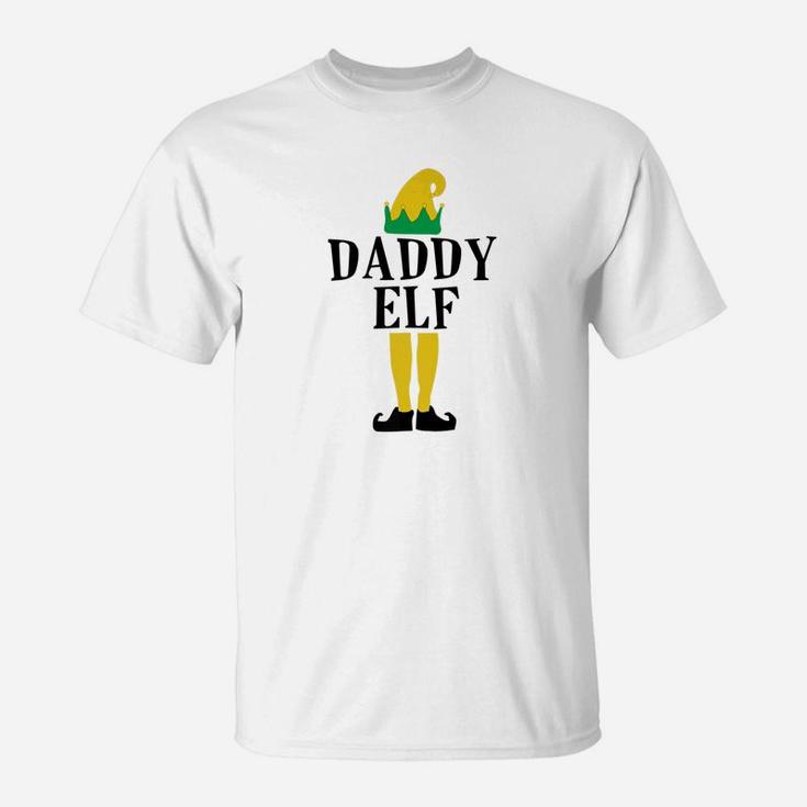 Daddy Elf Shirt Elf Family Christmas T-Shirt