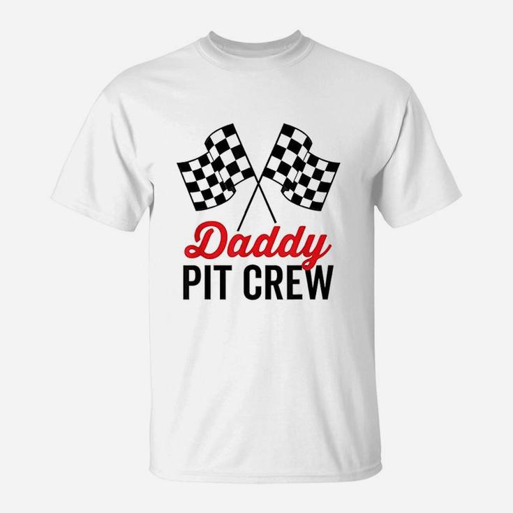 Daddy Pit Crew Racing Party T-Shirt