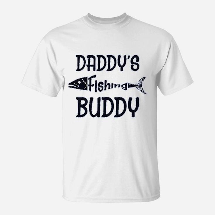 Daddys Fishing Buddy Fisherman Dad Father Day T-Shirt