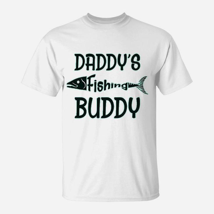 Daddys Fishing Buddy Fisherman Dad Fathers Day T-Shirt