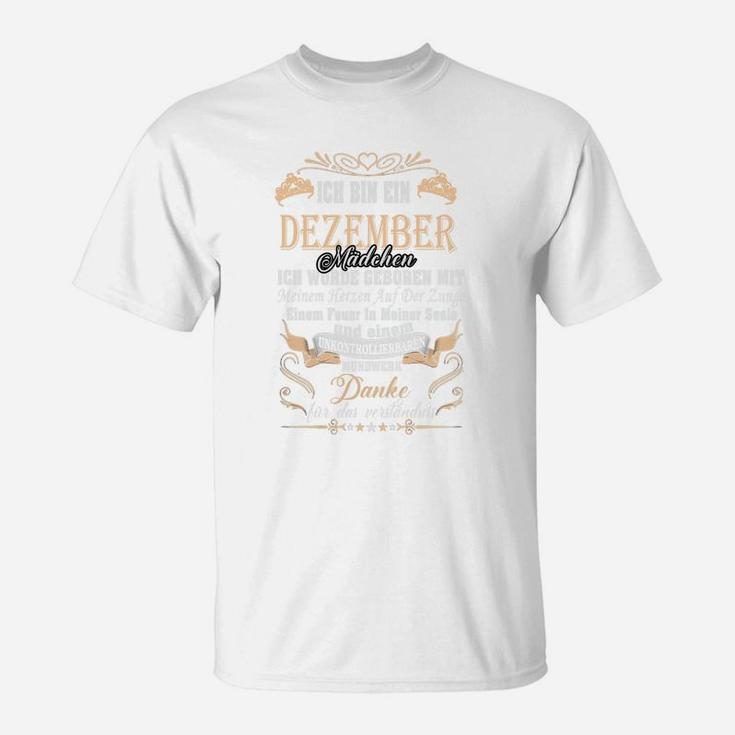 Dezember Geburtsmonat T-Shirt für Herren, Stolzer Dezember-Geborener Motiv