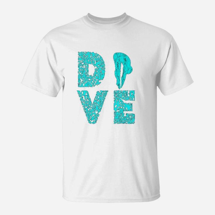Dive Springboard Platform Diver Diving Board Aquatic T-Shirt