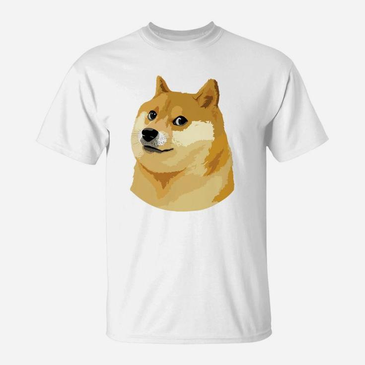 Dogecoin Dog Head- Blockchain Digi Cryptocurrency T Shirt