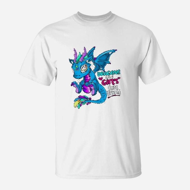 Dragons Are A Girls Best Friend Friends Gift T-Shirt