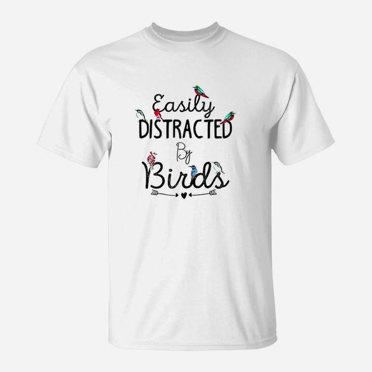 Easily Distracted By Birds Cute Birds T-Shirt