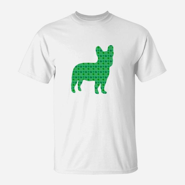 French Bulldog St Patricks Day Shamrock Dog T-Shirt