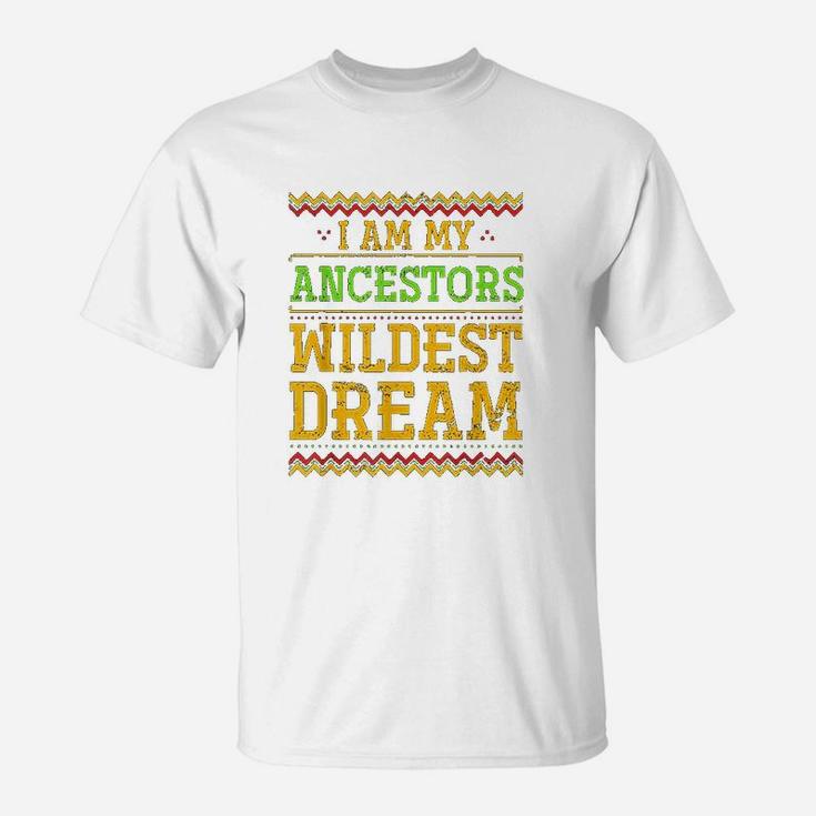 Funny Black Americans African Roots Gift Black History Month T-Shirt