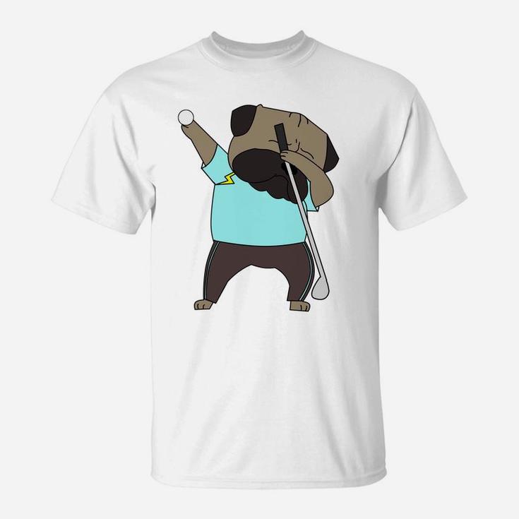 Funny Dabbing English Bulldog Golf Cute Dab T-Shirt