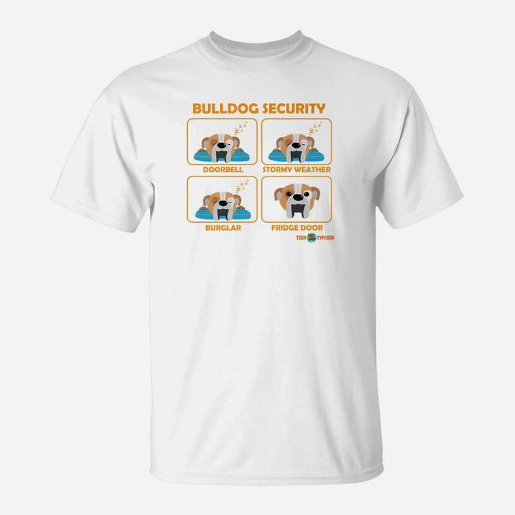 Funny English Bulldog Security T-Shirt