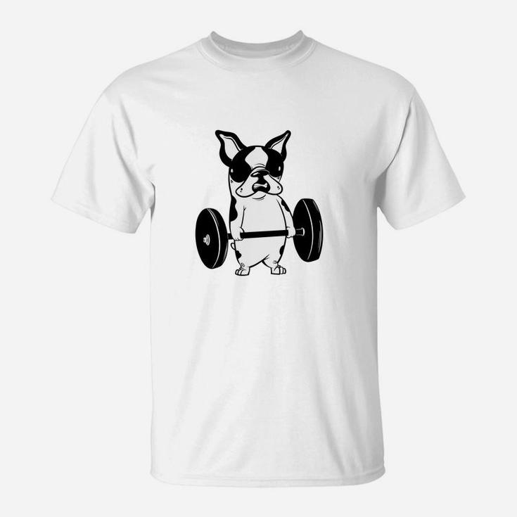 Funny French Bulldog Workout Gym T-Shirt