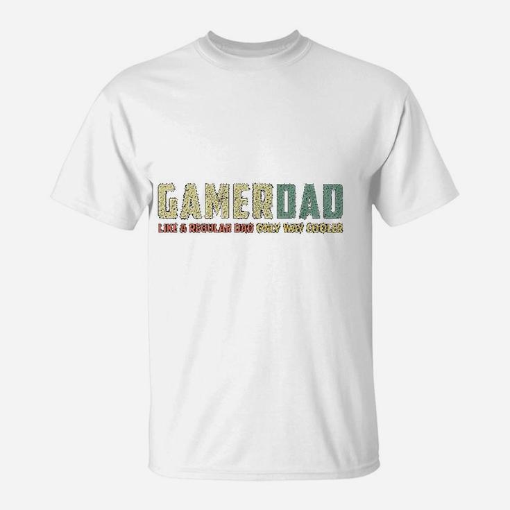 Funny Gamer Dad Retro Fathers Day T-Shirt