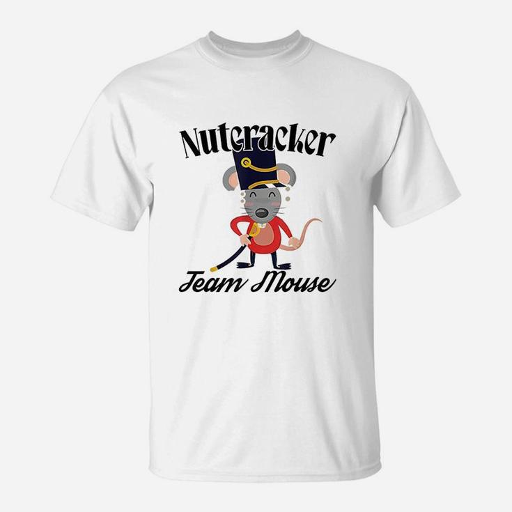 Funny Nutcracker Soldier Toy Christmas Dance Team Mouse T-Shirt