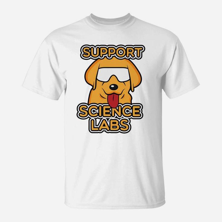 Funny Science Nerds Geeks Scientists Dog Gift T-Shirt