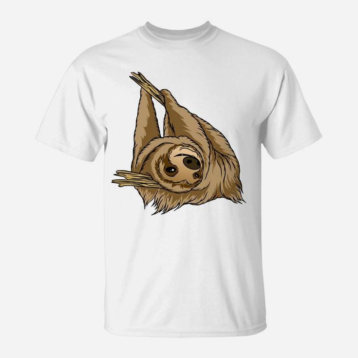 Funny Sloth Cartoon Present For Sloth Lovers T-Shirt
